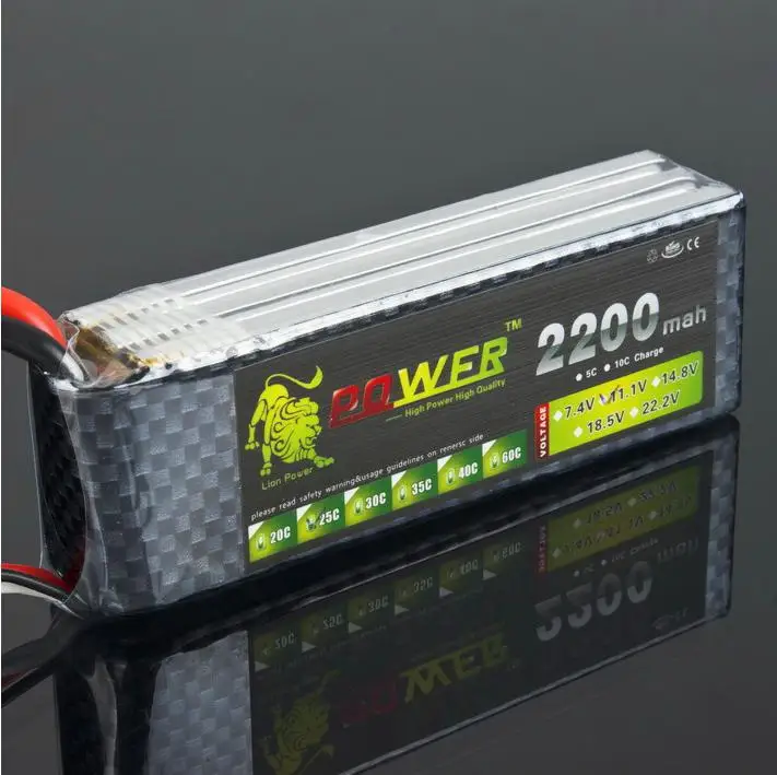 LeadingStar Lion Power Lipo Battery 11 1 В 2200 мАч 25C MAX 50C 3S для вертолета квадрокоптера