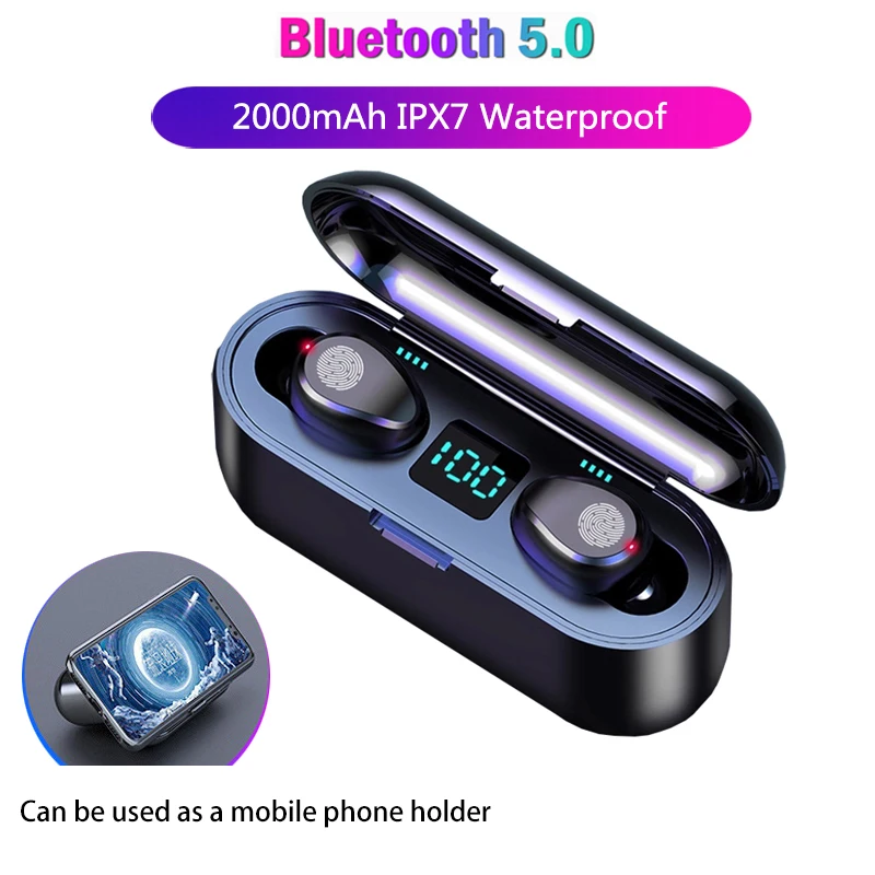 Беспроводные наушники Bluetooth 5 0 гарнитура 8D стерео игровые TWS настоящие