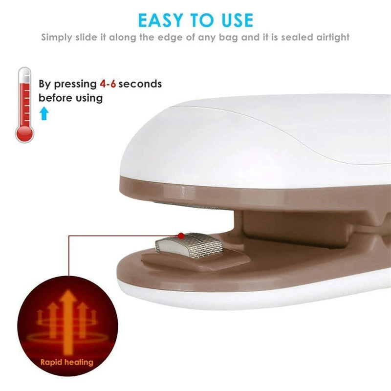 Портативный мини упаковщик пакетов зажимы для современный домашний Кухонный