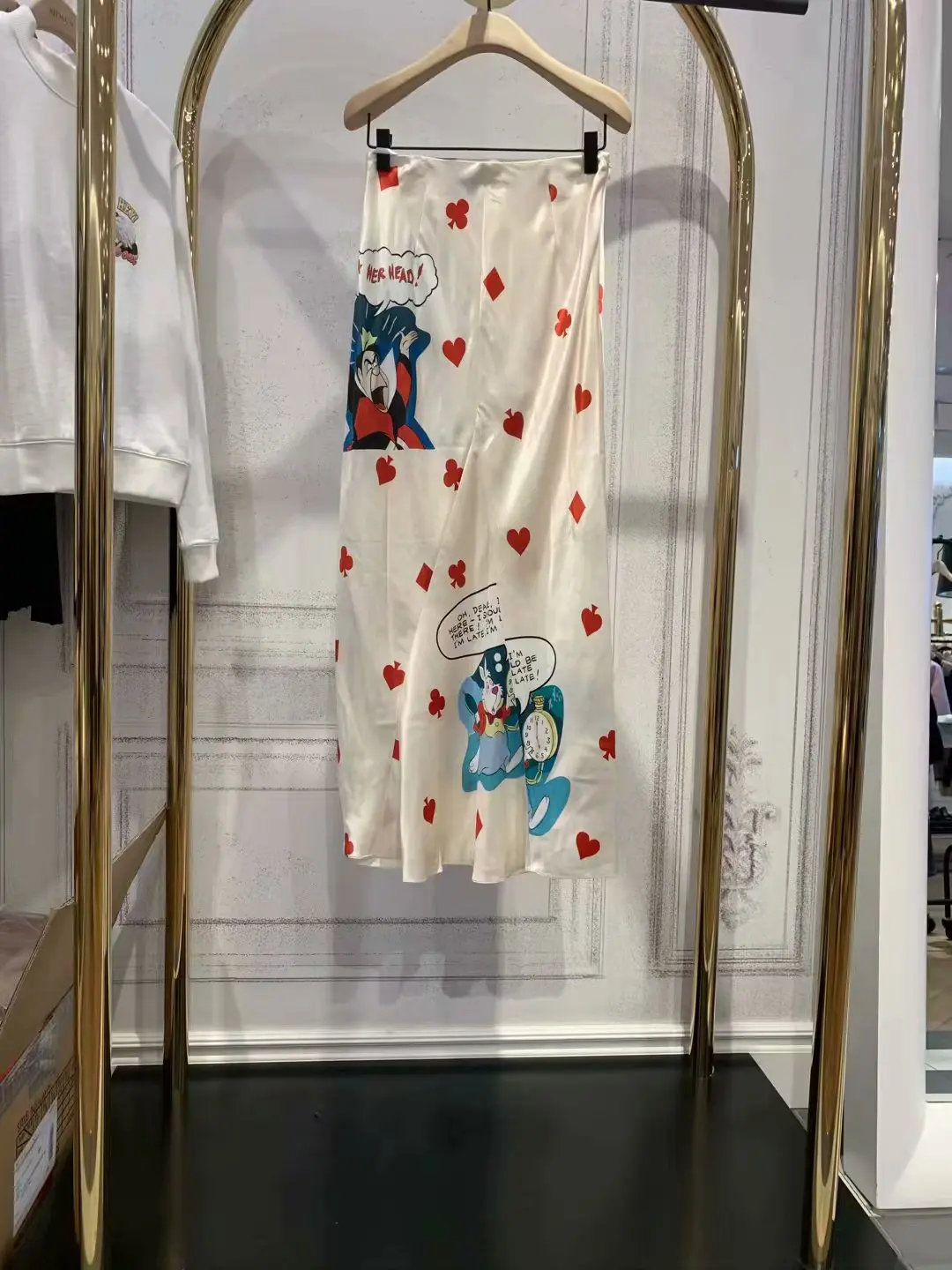 

2019 Summer Wear New Style Fun Alice Printed Skirt Skirt Women's Fashion Mai2skt018