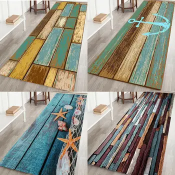 

Area Rug For Living room Dining Bathroom Room Carpet Shaggy Soft Area Rug Retro Rectangle Floor Mat Anti Slip 60*180CM