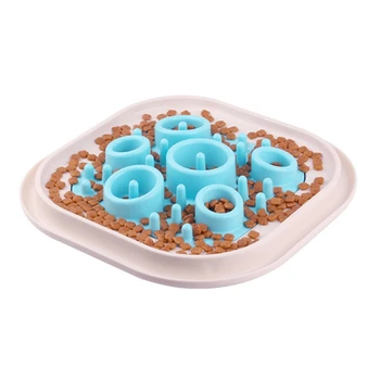 

New Pet Dog Feeding Food Bowls Puppy Slow Down Eating Feeder Dish Bowel Prevent Obesity Dogs Supplies