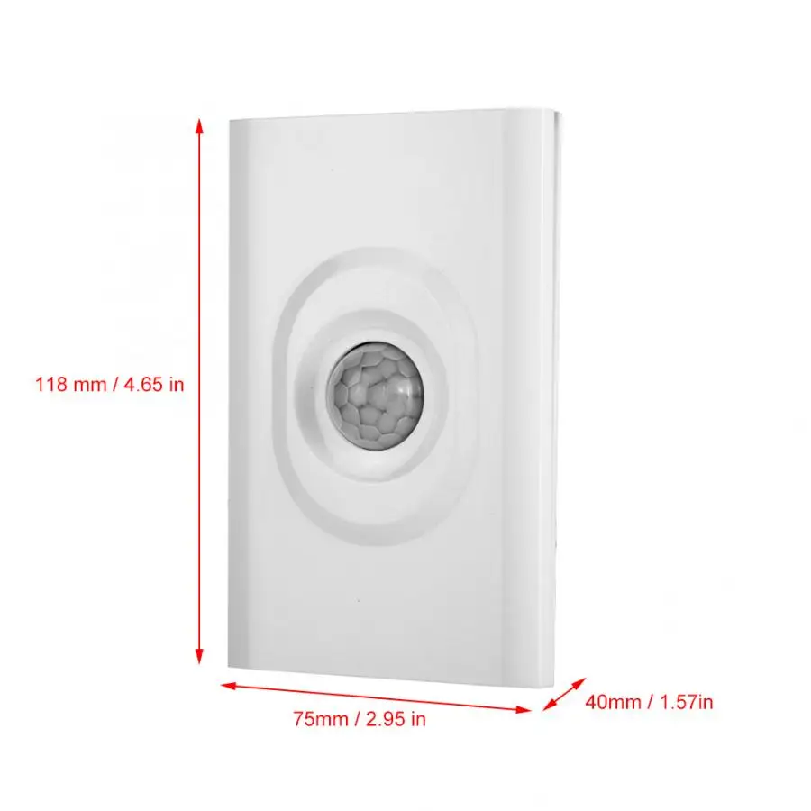 PIR Infrared Body Motion Sensor Automatic Detector Control Smart Switch US Style 90-270V Motion Sensor