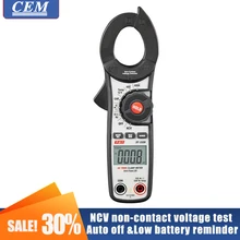 Medidor de braçadeira multímetro cem DT-350H/ DT-351H/DT-356H multi-função tipo display digital automático rms verdadeiro elétrica ac e dc
