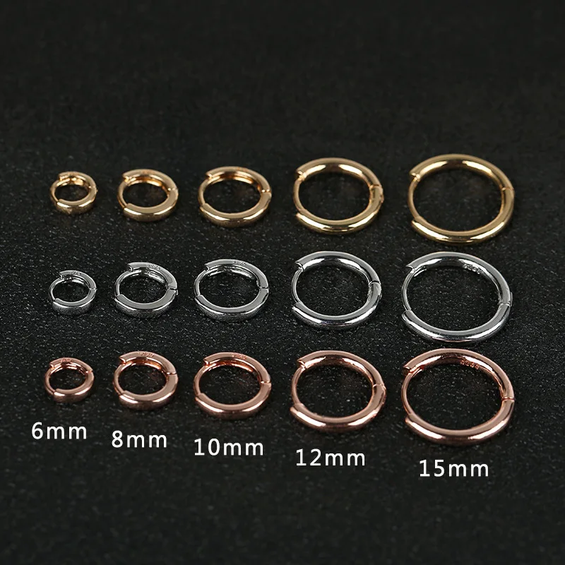 

Глянцевые металлические минималистичные серьги-кольца, серьги цвета розового золота Для Пирсинга Хряща, модные маленькие крошечные серьги-кольца для женщин, женские кольца
