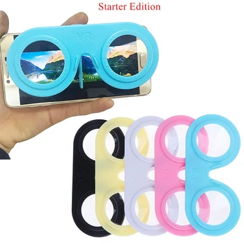 

Mini Folding Virtual Reality Glasses 3D VR Smartphone Portable IOS Android
