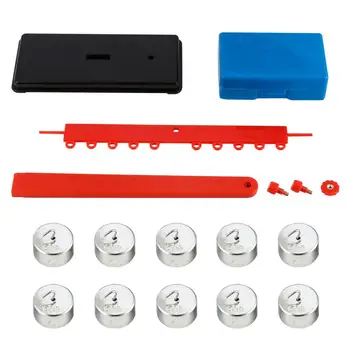 

1 Set utility Durable Mechanical Lever Ruler Hook code Ruler Scientific Apparatus for University School Teacher