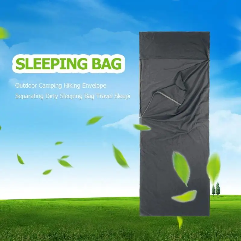 Sleeping Bag 75x210cm Camping Hiking Bag Liner Folding Travel Bags for Outdoor Survival camping sleeping bag