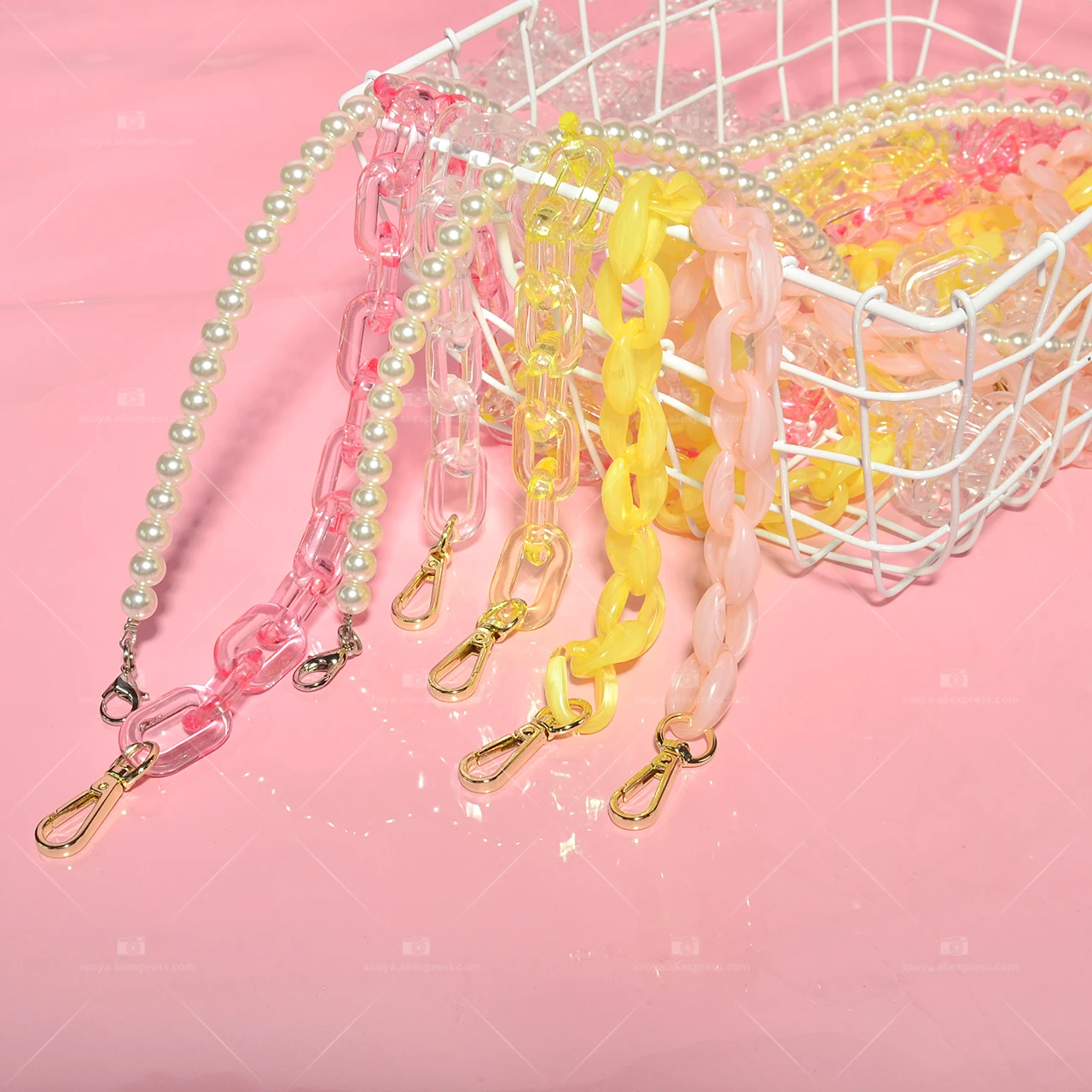 Punk style hip hop chain ins popular fluorescent plastic stainless steel chain pants chain waist chain men and women CL131