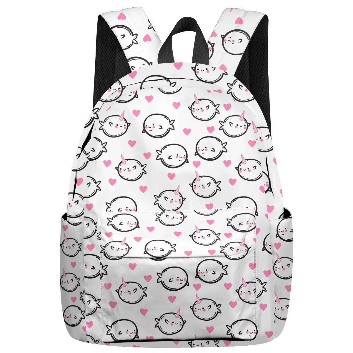 

WHEREISART Cute Cartoon Whale Backpacks Backpack With Wheels Soft And Comfortable Tactical Backpacks College Backpacks