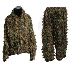 3D лист взрослых Ghillie костюм Лесной камуфляж/Камуфляж для охоты на оленя стебля в