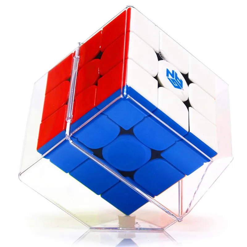 Multi-Color GAN 354M 3x3x3 Магнитный Магнит 54 мм профессиональный конкурс многоцветный магический куб ультра-Гладкий 3x3 скоростной кубик-головоломка детская игрушка подарок - Цвет: Multi-Color