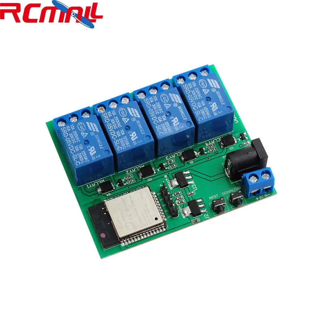 4 Канальный Релейный Модуль ESP32S с поддержкой Wi Fi и Bluetooth| |
