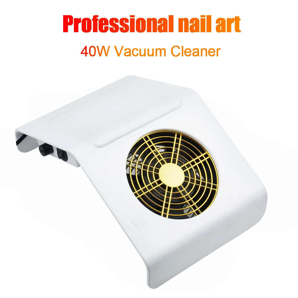  Nail Dust Suction Collector Vacuum CleanerNail Art Manicure Salon Tools Nail Art Equipment with Pow