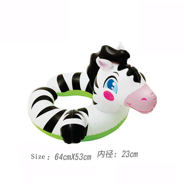 inflatable animal Giant Horse Swam Inflatable Kid Ride-on Outdoor Children Toy Float Inflatable Swan Ring Summer Holiday Water 2