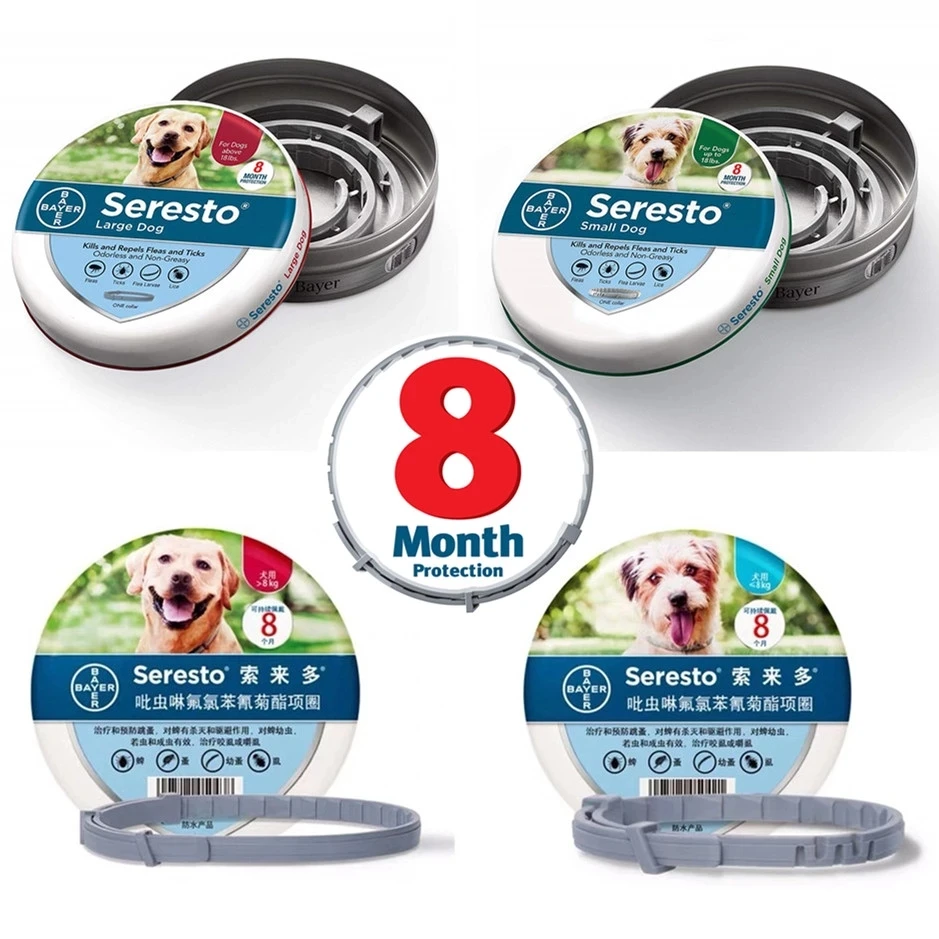 Buena Compra Bayer Seresto-Collar de prevención de pulgas y garrapatas para perros, auténtico, Original, 8 meses zWzKE088Jqe