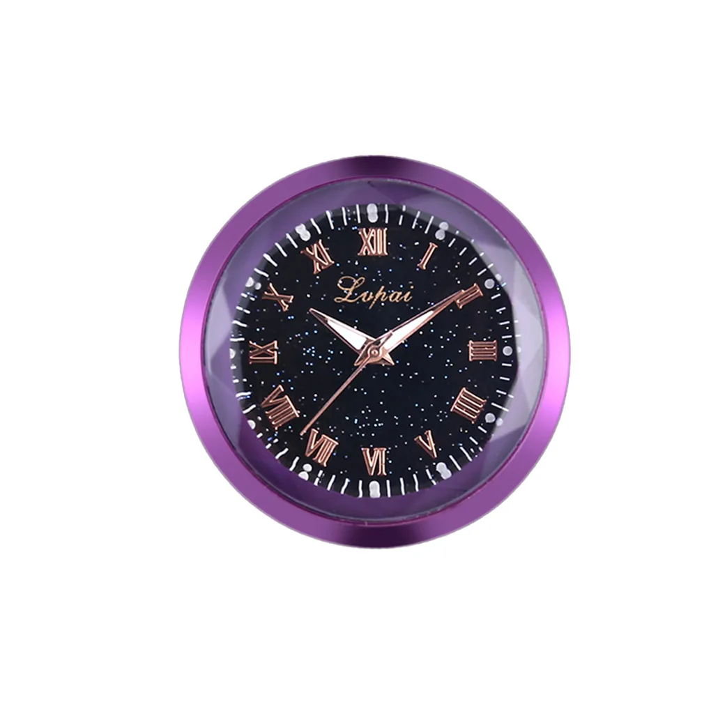 Car Decoration Electronic Meter Car Clock Timepiece Automobile Interior Ornament Sticker Watch - Название цвета: 8