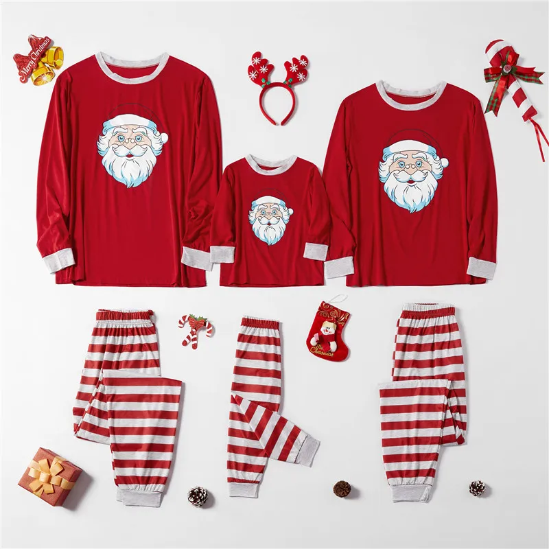 Christmas Pajamas Family Clothing Family Matching Mother Daughter Father Son Clothes Family Clothing Sets New Year C0630 - Цвет: Q3 C0627