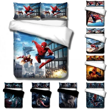 

Disney Movie Cartoon Venom Spiderman Bedding Sets Baby Kids Boys Gifts Duvet Covers Pillowcases Comforter Cover Bedclothes Gift