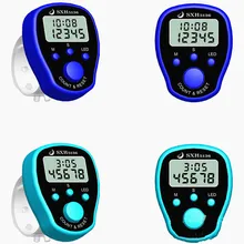 Мини стежок маркер ряд Палец счетчик ЖК Электрический цифровой дисплей со светодиодный светильник для шитья Вязание инструмент для плетения или Будда молитва