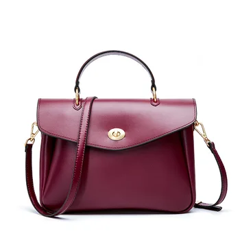 

2020 new temperament ladies handbag Korean fashion briefcase simple shoulder messenger bag