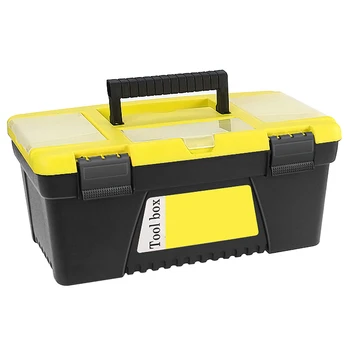 

Hardware Tool Box Removable Tray Dual Lock ABS Carrying With Handle Thickened Travel Portable Multifunctional Car Practical Home