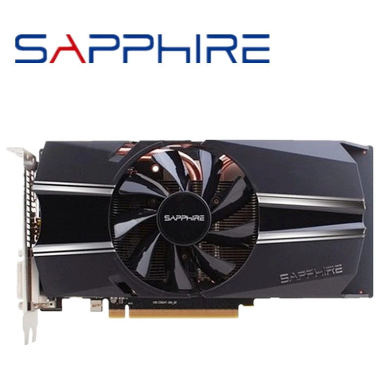 good video card for gaming pc Original SAPPHIRE R7 260X 2GB Graphics Cards GPU AMD Radeon R7260 R7 260 2GB Screen Video Cards Computer Game Map VGA PCI-E X16 gaming card for pc