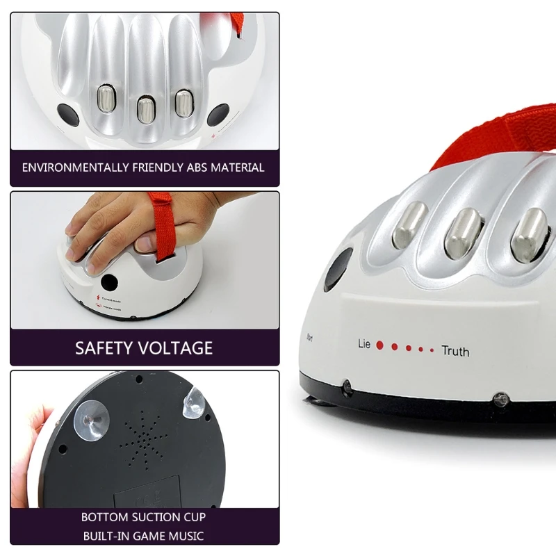 Upgrade Micro Electric Shocking Lie Detector, Tricky Novelty Polygraph Truth Tester for Family Partys Joke Game