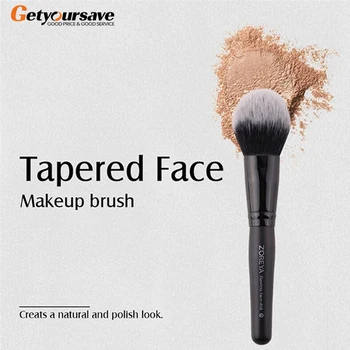 

ZOREYA White Head Black Rayon Powder Brush Black Wooden Handle Makeup Brush Set Makeup Repair Tool