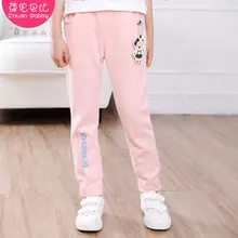 Г. Весенняя новая стильная детская одежда для девочек; брюки из чистого хлопка с принтом для мальчиков от 3 до 16 лет