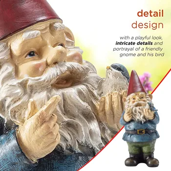 

Resin Naughty Garden Gnome Garden Statue Christmas Dress Up Garden Decoration Resin Gnome Christmas Resin Gnome New Christmas