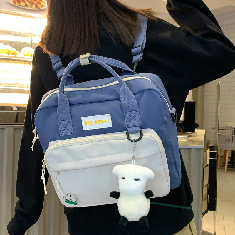 Women Backpack DCIMOR New Multifunctional Book-Bag Schoolbag Travel-Bag Teenage-Girl