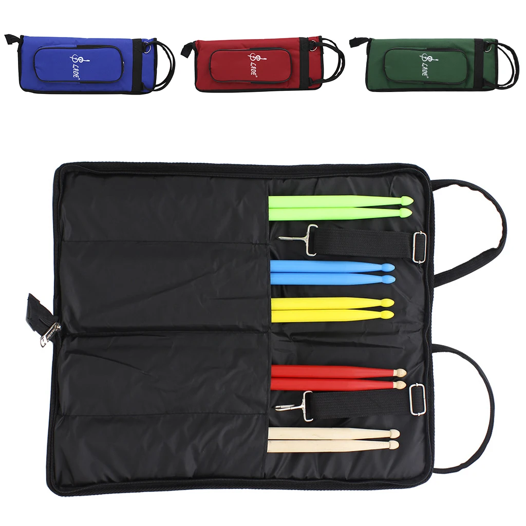 

Durable Drumstick Bag Drum Sticks Mallet Shoulder Case Holder Hand Gig Bag