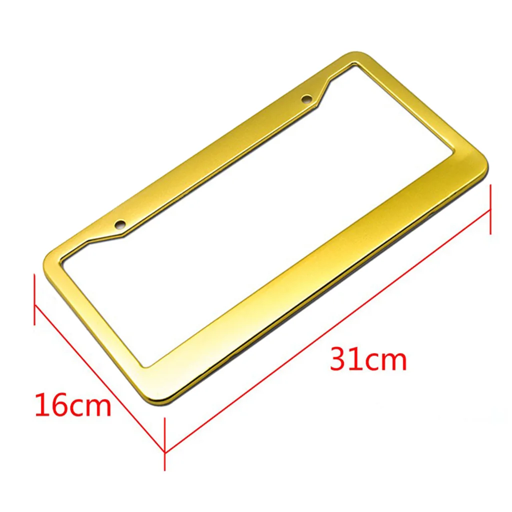 1 Piece Metal License Plate Frame for Men Women Tag Holder Aluminum Alloy Car Tag Frame with Screws Dropshipping