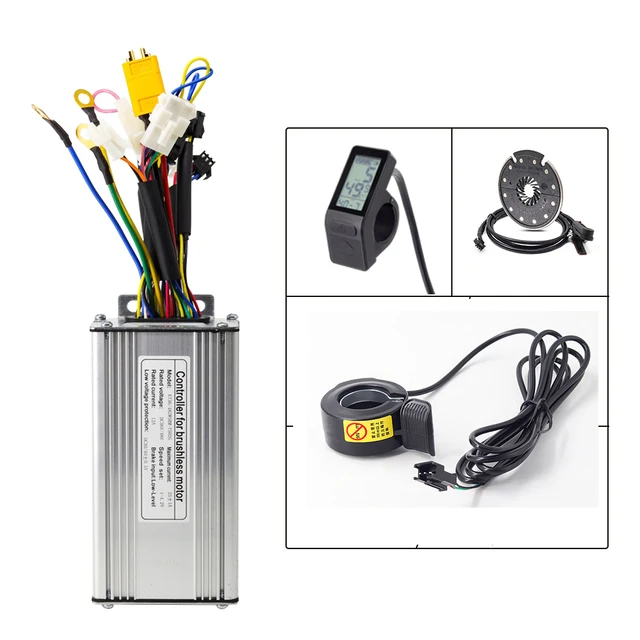 KT Ebike Controller Kit 500w with 36V 48V KunTeng LCD4 Display Electric