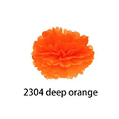 dark orange 1 шт. розовые цветочные шары из бумаги Свадебная вечеринка помпоны из оберточной бумаги Свадебная вечеринка фоновое украшение домашняя декоративная ткань день рождения DIY - Цвет: dark orange