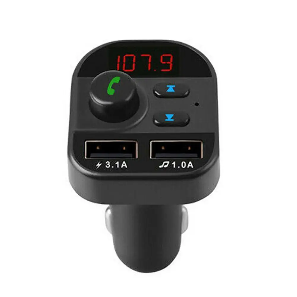 3.1A Bluetooth 5,0 fm-передатчик свободный Ручной ЖК Автомобильный комплект двойной USB зарядное устройство беспроводной аудио ресивер TF карта музыкальный плеер