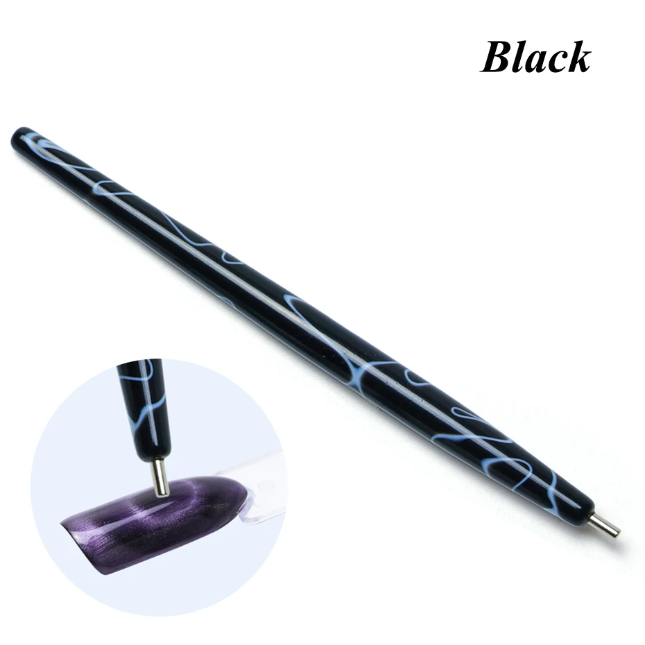 1pcs Magnet Stick Cat Eye Magnetic Pen for 3D Line Strip Effect Nail Gel Polish Drawing Manicure Tool TRA01|Магнитная палочка для