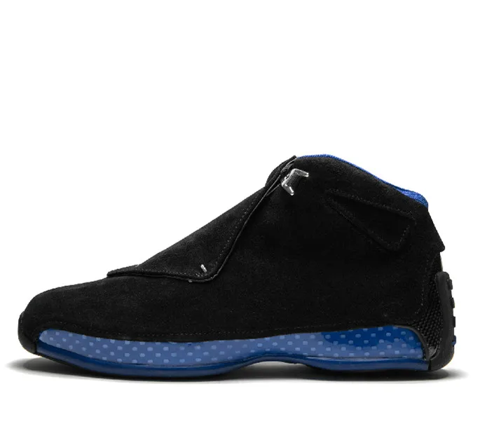 305381 145 Air Jordan Ретро 18 черный Королевский Синий Серебряный баскетбольные кроссовки AA2494-007 - Цвет: 305381 145