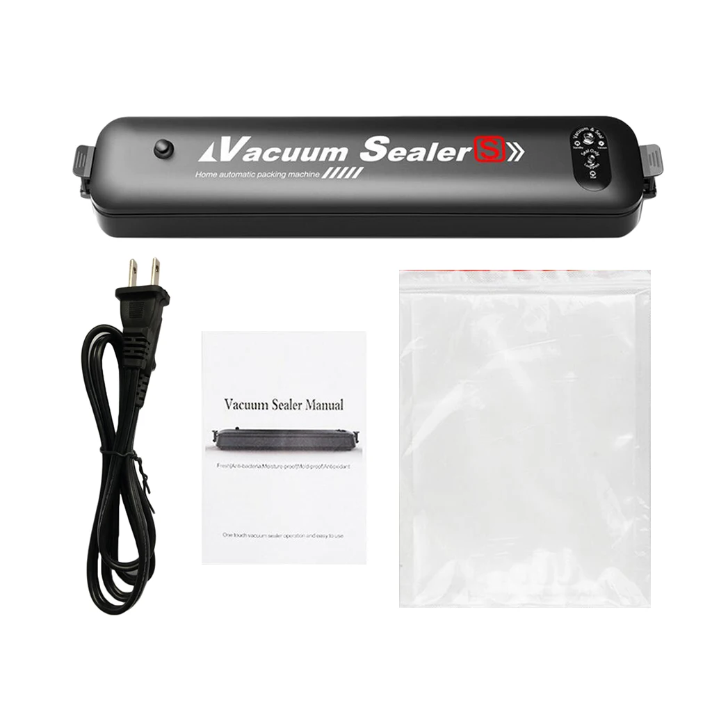 Vacuum Sealer Automatic Food Vacuum Air Sealing System For Commercial Household Packaging Food Preservation Include 15 Pcs Bags