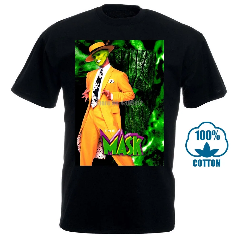 Футболка мужская с логотипом фильма Маска тенниска в стиле хип-хоп крутая майка