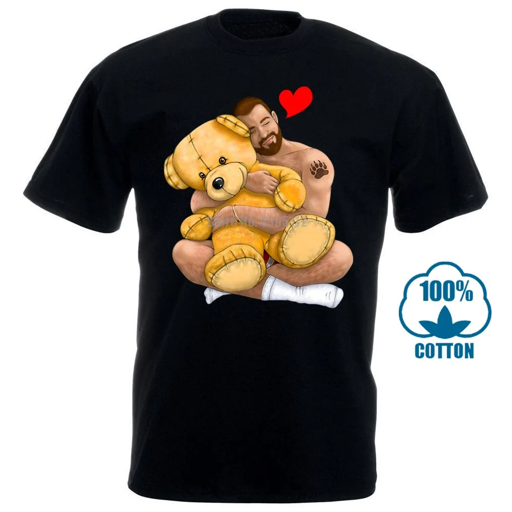 Bear Hug Gay Pride Gaybear ЛГБТ футболка для мужчин размера плюс хлопковая Футболка команды