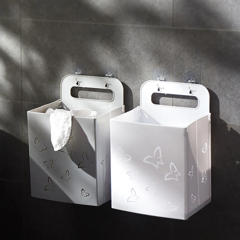 

Foldable Clothes organizer Multi-function underwear Storage Basket Wall Hanging box For Bathroom