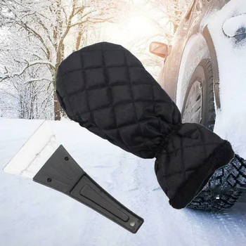 

Black Gloves Snow Scraper Parts Accessories Outdoor Waterproof Removal
