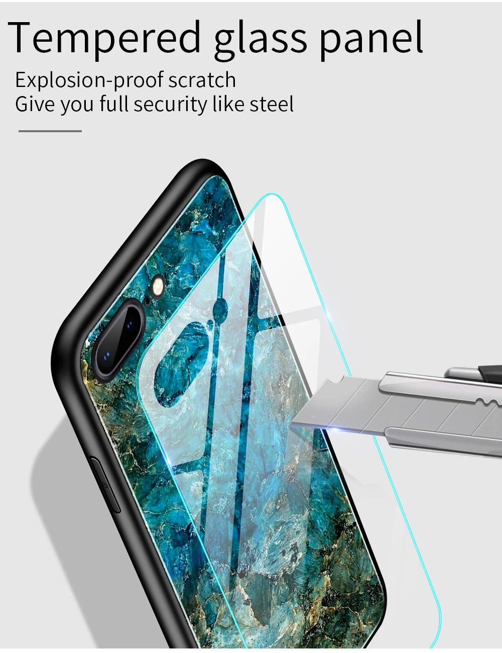 Чехол из закаленного стекла для iPhone 8 7 Plus 6 6S Plus, чехол с мягким краем для iPhone XS Max XR X Starry Sky Painted Coque
