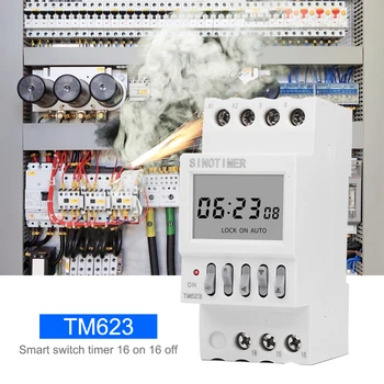 

35mm DIN Rail Programmable Timer Switch with Latitude Longitude Display