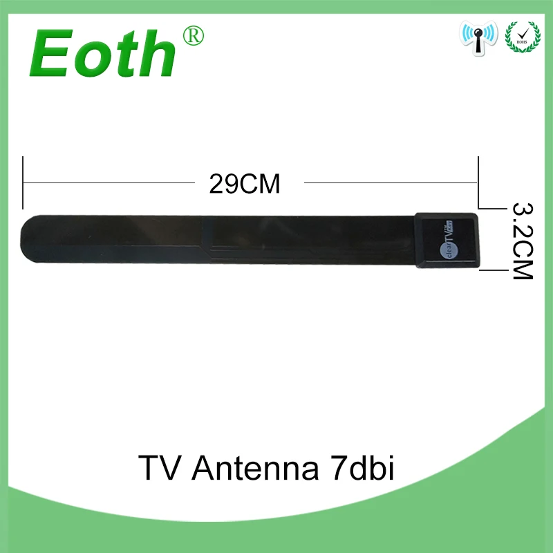 Eoth переключатель телевизора антенна HDTV Бесплатная цифровая Внутренняя ТВ палка