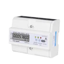 

SINOTIMER DDS578R 3 Phase 4 Wire LCD5-100A 380V AC 50Hz RS485 Modbus Rtu DIN Rail Digital Power Meter