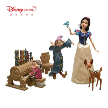 

Disney Snow White And Little Man Scenes Statue Children Play House Doll Action Figure Collection Model Toy X4735