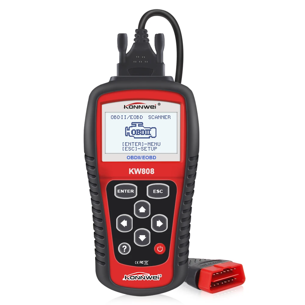 KONNWEI KW808 OBD Автомобильный сканер оригинальный автомобильный диагностический с